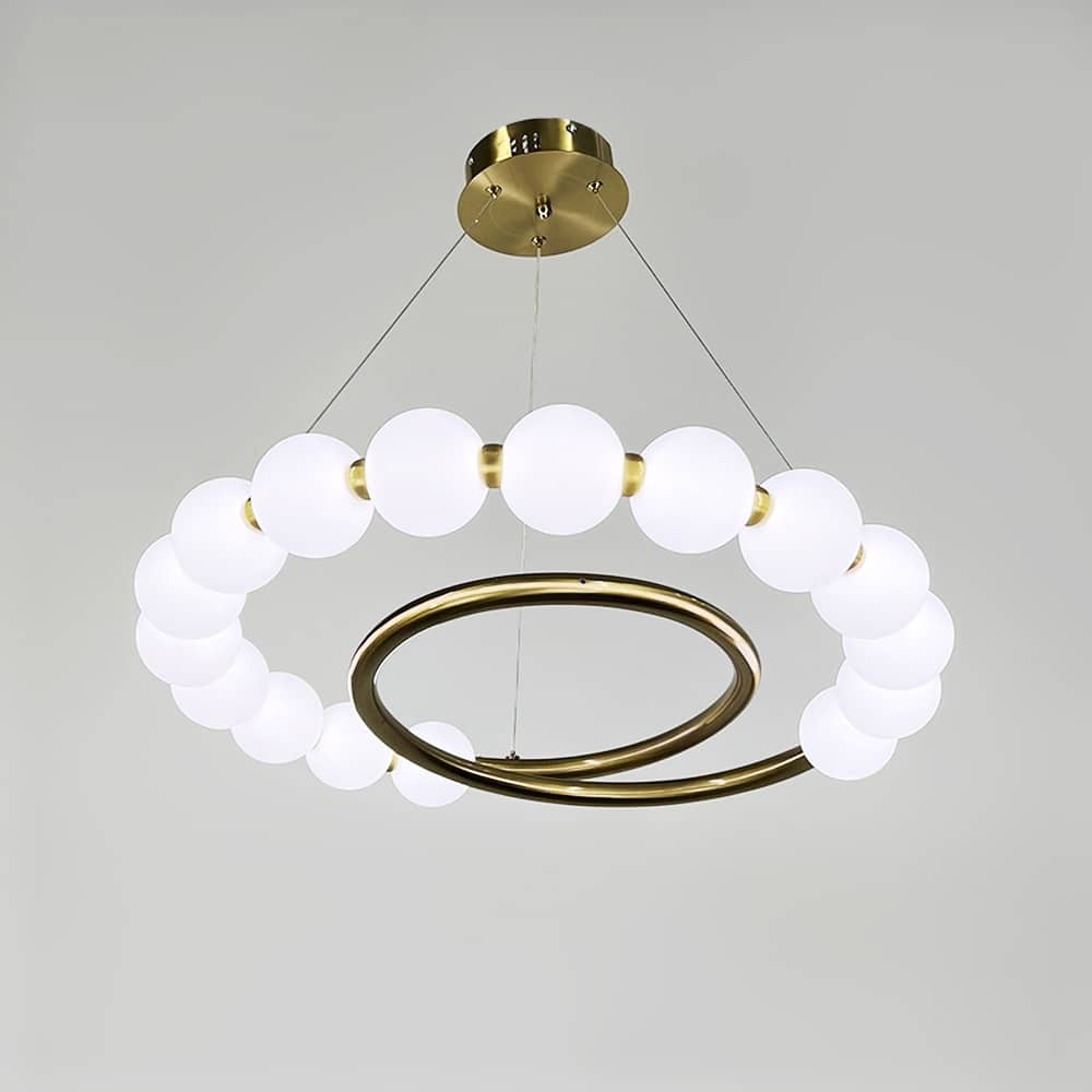 Casamania_латунна люстра із білими кульками Ø 60 см F 603-600 AB_7 casamania.com.ua casamania latunna lyustra iz bilymy kulkamy o 60 sm f 603 600 ab 7