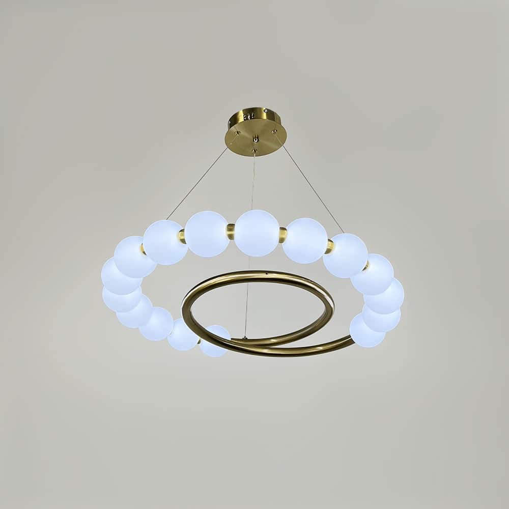 Casamania_латунна люстра із білими кульками Ø 60 см F 603-600 AB_8 casamania.com.ua casamania latunna lyustra iz bilymy kulkamy o 60 sm f 603 600 ab 8