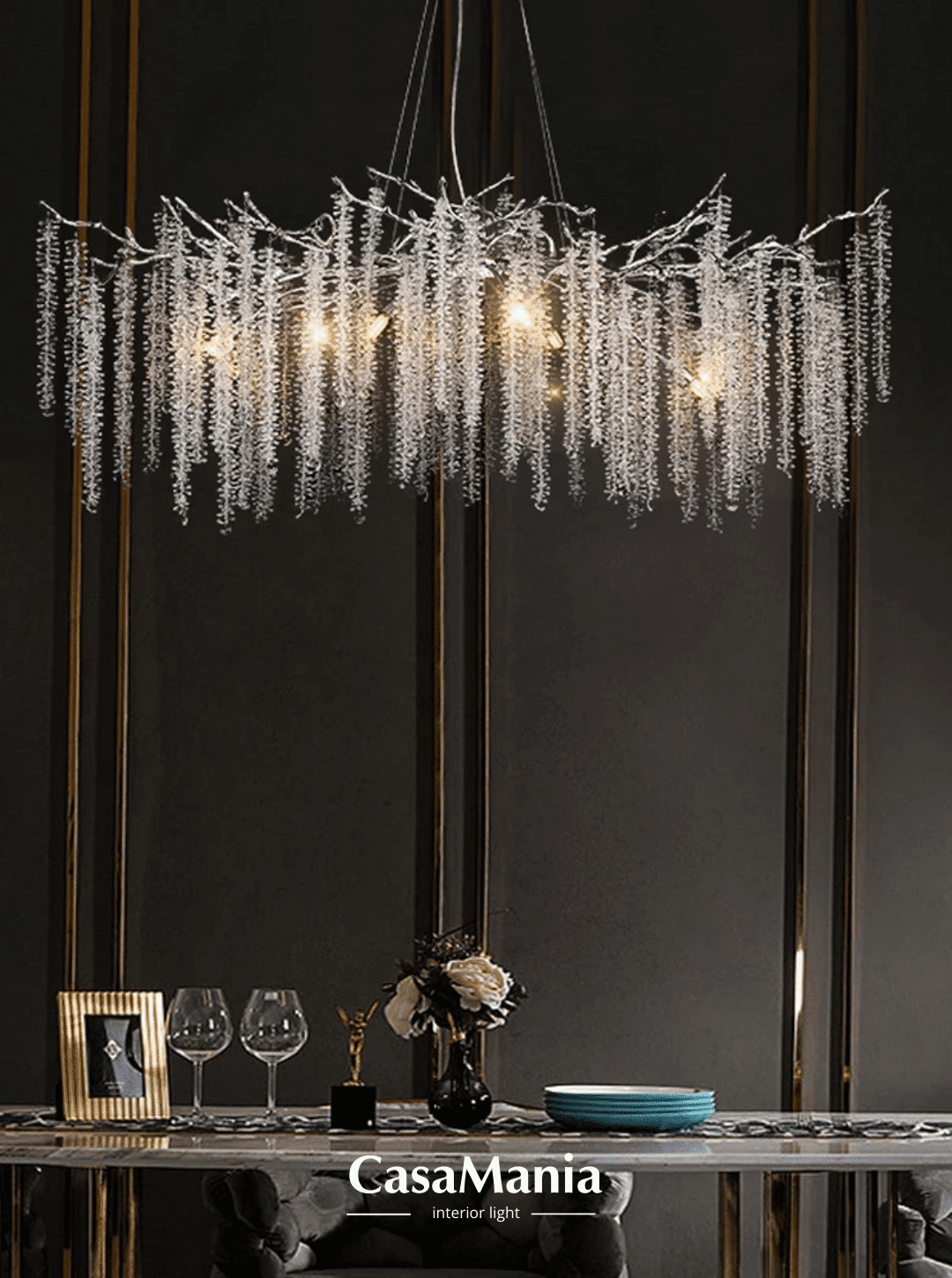 Casamania_Люстра із кришталевими підвісами 33001-L1500 CH casamania.com.ua casamania lyustra iz kryshtalevymy pidvisamy 33001 l1500 ch