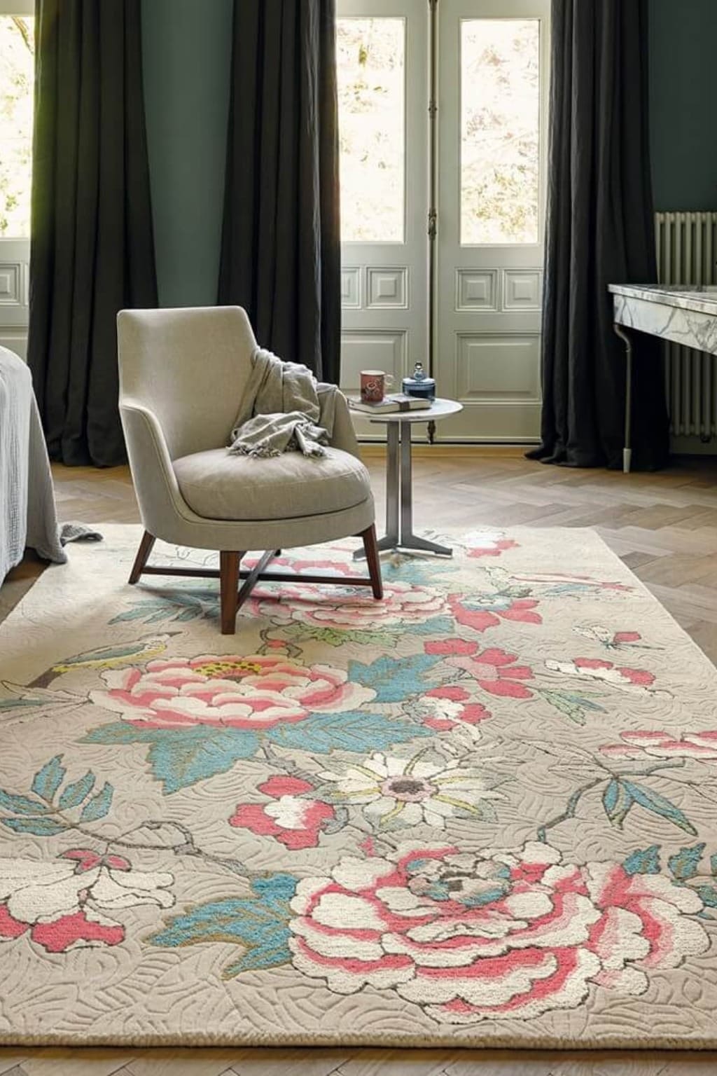 Килим Paeonia Coral 120 х 280 casamania.com.ua metro 80153 33