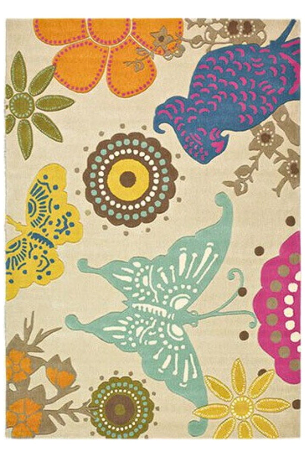 Килим Xian Butterfly Beige 170 х 240 casamania.com.ua metro 80153 53