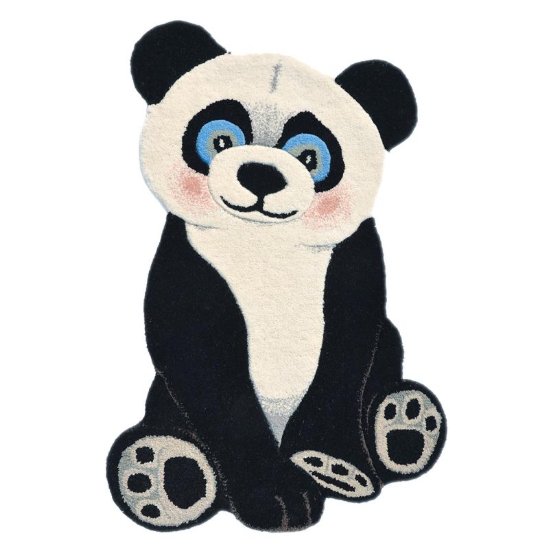 Дитячий килим Animals Panda Black/White