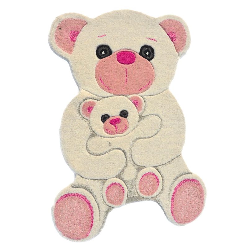 Дитячий килим Animals Polar Bear Ivory/Pink