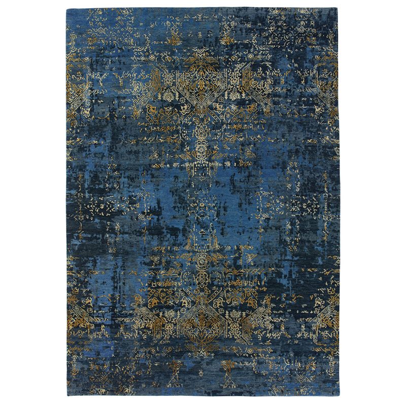 Килим Elite Navy Blue/Gold