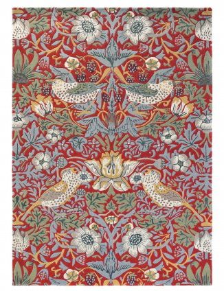 Килим Morris & Co. Strawberry Thief Crimson