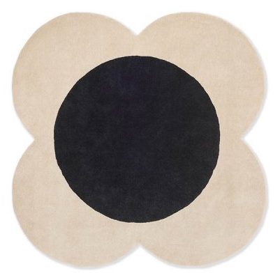 Килим Orla Kiely Flower Spot Ecru/Black