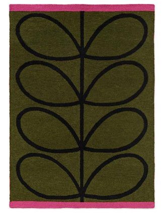 Килим Orla Kiely Linear Stem Olive Outdoor