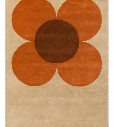 Килим Orla Kiely Flower Placement Pumpkin/Ecru