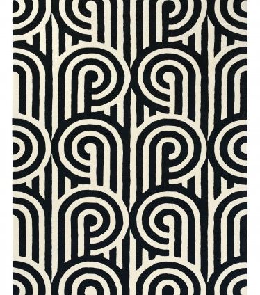 Килим Florence Broadhurst Turnabouts Black