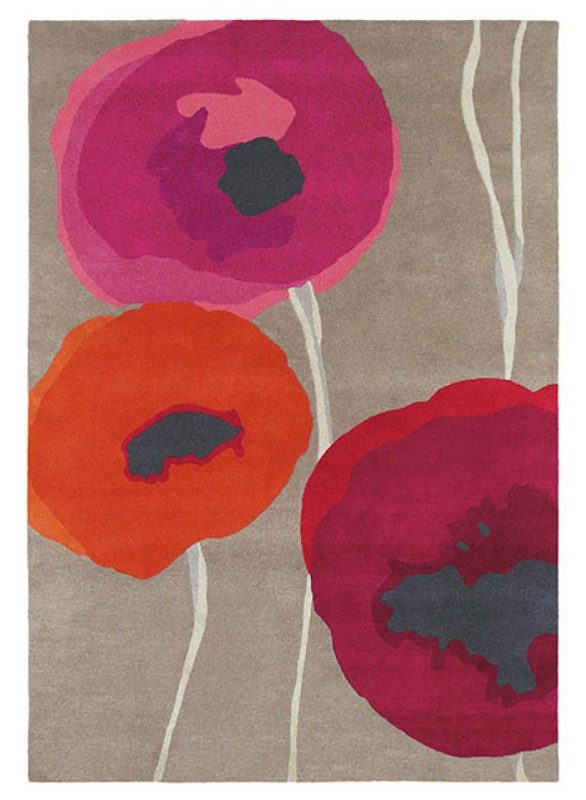 Килим Sanderson Poppies Red Orange