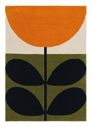Килим Orla Kiely Stem Black