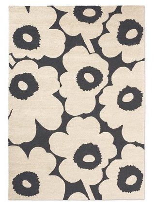 Килим Marimekko Unikko Charcoal-White