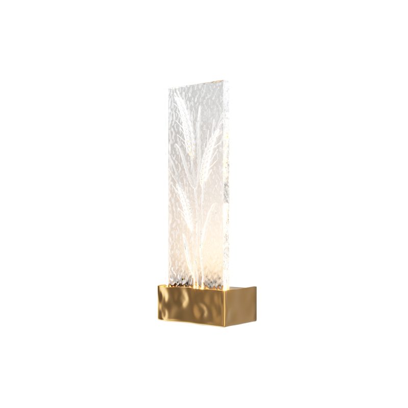 Бра LED 2 Вт 3000K, латунь, 11×31 см