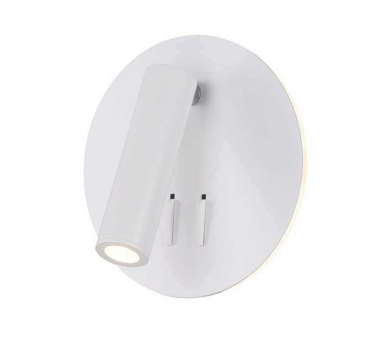 Бра LED 10 Вт 3000K, білий, 14×14 см