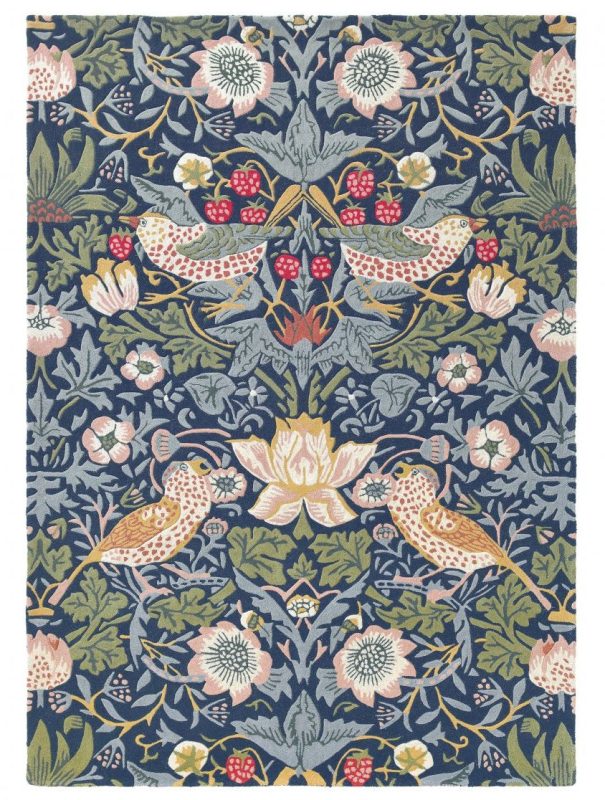 Килим Morris & Co. Strawberry Thief Indigo