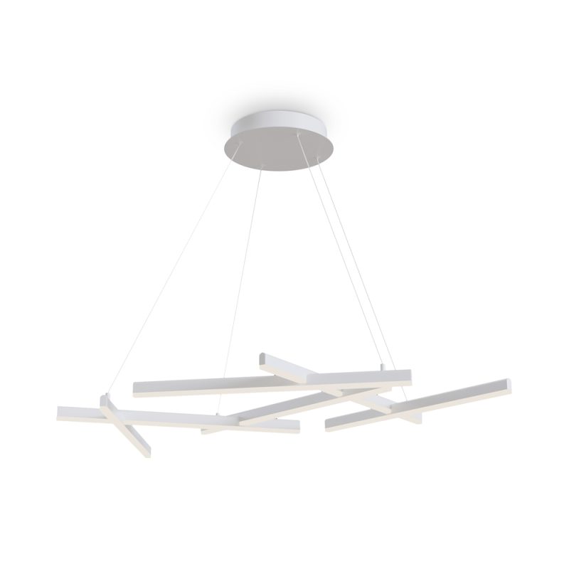 Люстра LED 80 Вт 3000-4000K, білий, 71,5×160 см