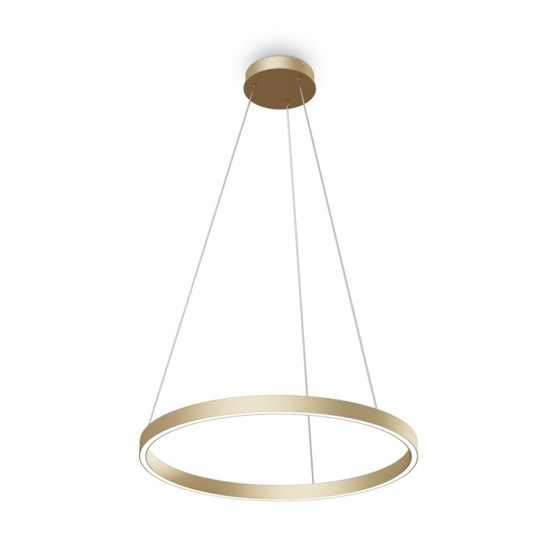 Люстра LED 37 Вт 4000K, латунь, Ø60 см