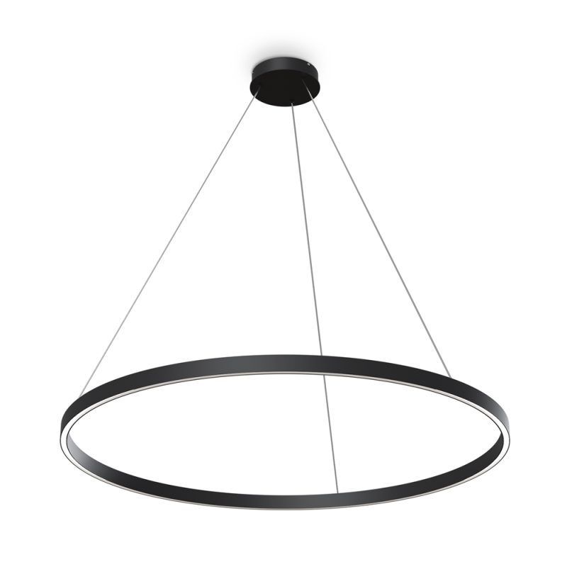 Люстра LED 61 Вт 4000K, чорний, Ø100 см