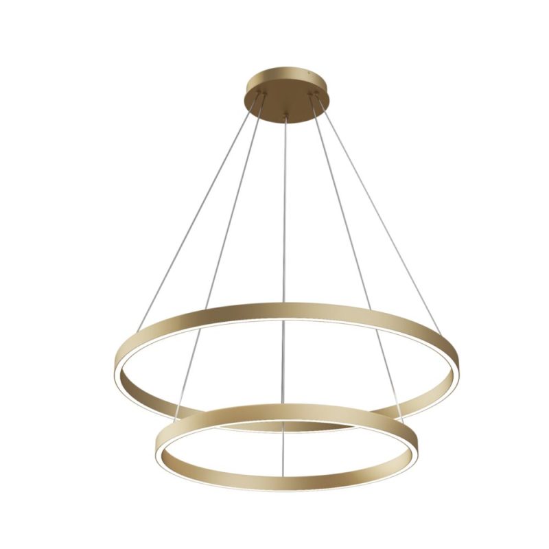 Люстра LED 88 Вт 4000K, латунь, Ø80 см