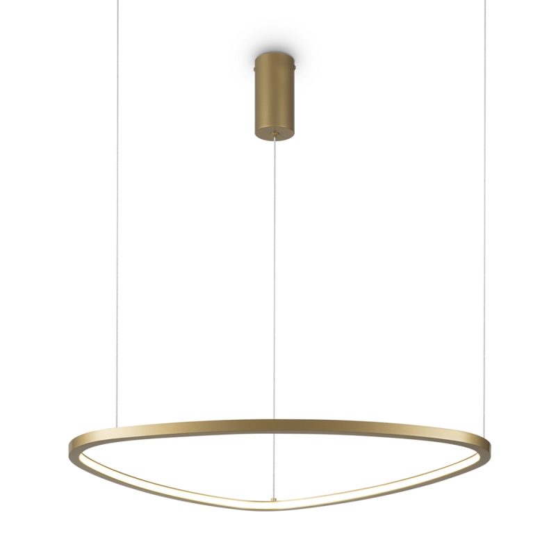 Люстра LED 25 Вт 3000K, латунь, 48×20 см