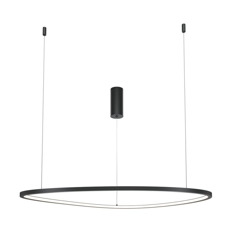 Люстра LED 36 Вт 3000K, чорний, 78×20 см