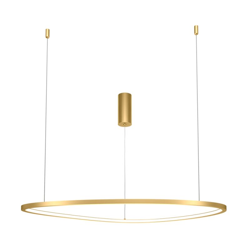 Люстра LED 36 Вт 3000K, латунь, 78×20 см