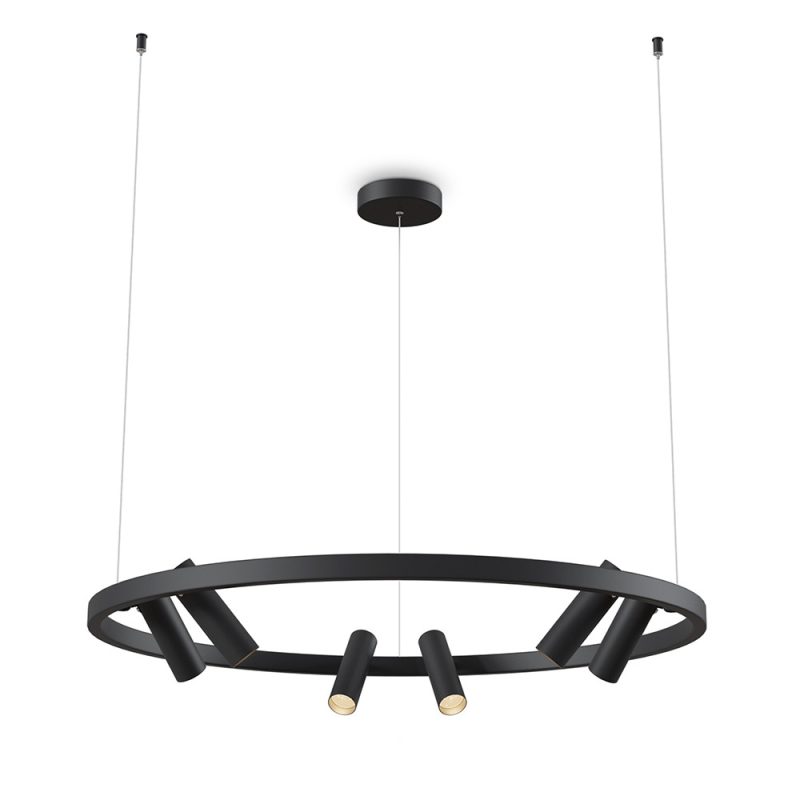 Люстра LED 40 Вт 3000-4000K, чорний, Ø90 см