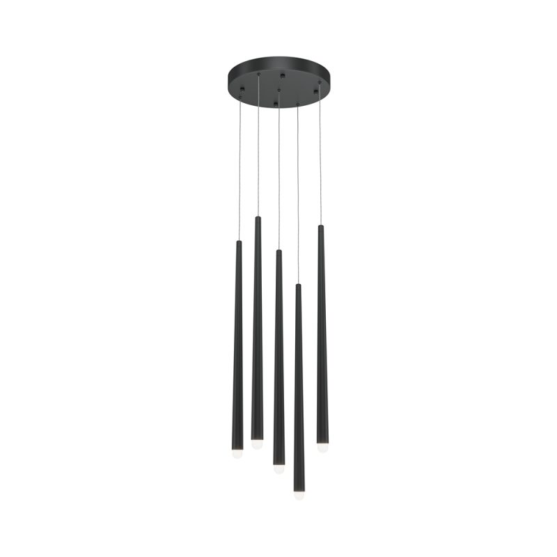 Люстра LED 30 Вт 4000K, чорний, Ø32 см