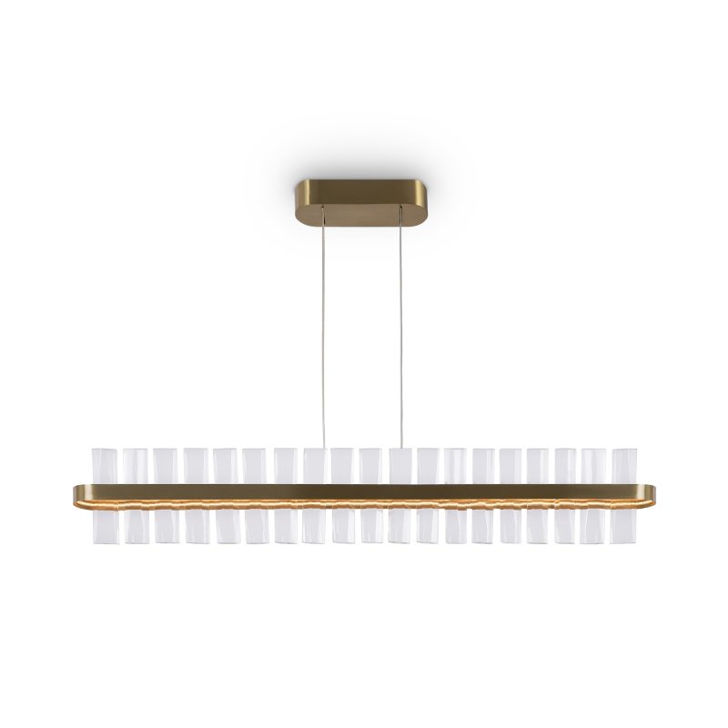 Люстра LED 48 Вт 3000K, латунь, 8×25 см