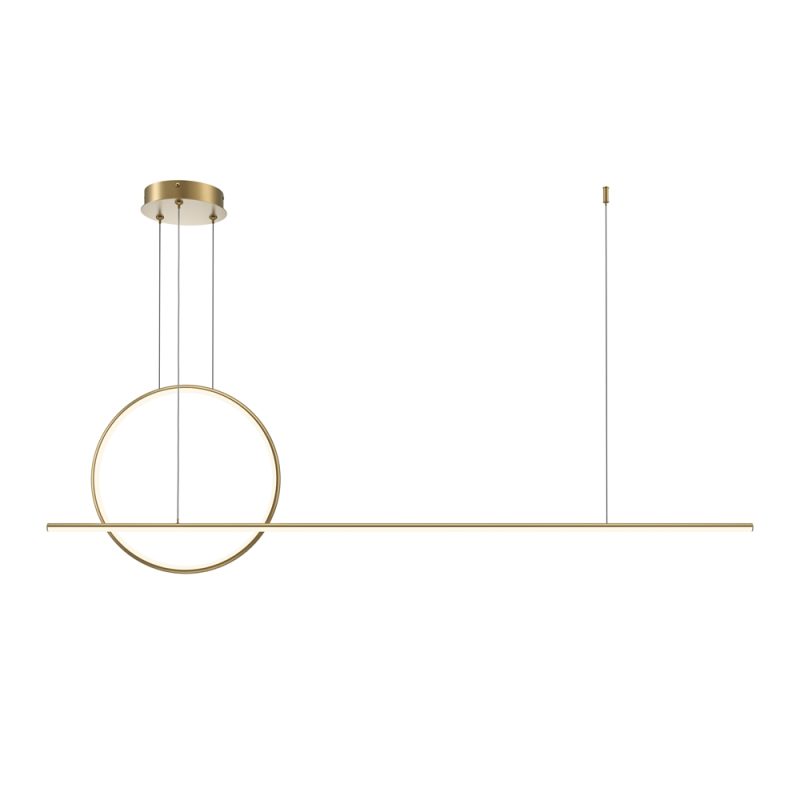 Люстра LED 40 Вт 2600-3500K, латунь, 143 см