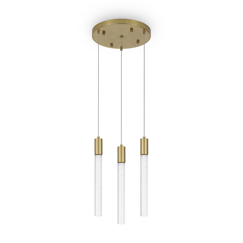 Люстра LED 9 Вт 3000K з кришталем, золото, Ø30 см