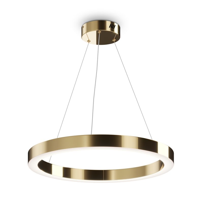 Люстра LED 45 Вт 4000K, латунь, Ø60 см