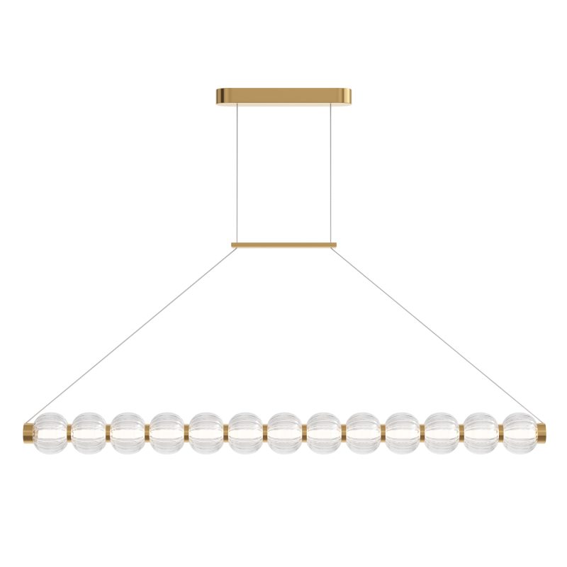 Люстра LED 22 Вт 3000K, золото, 9×92 см