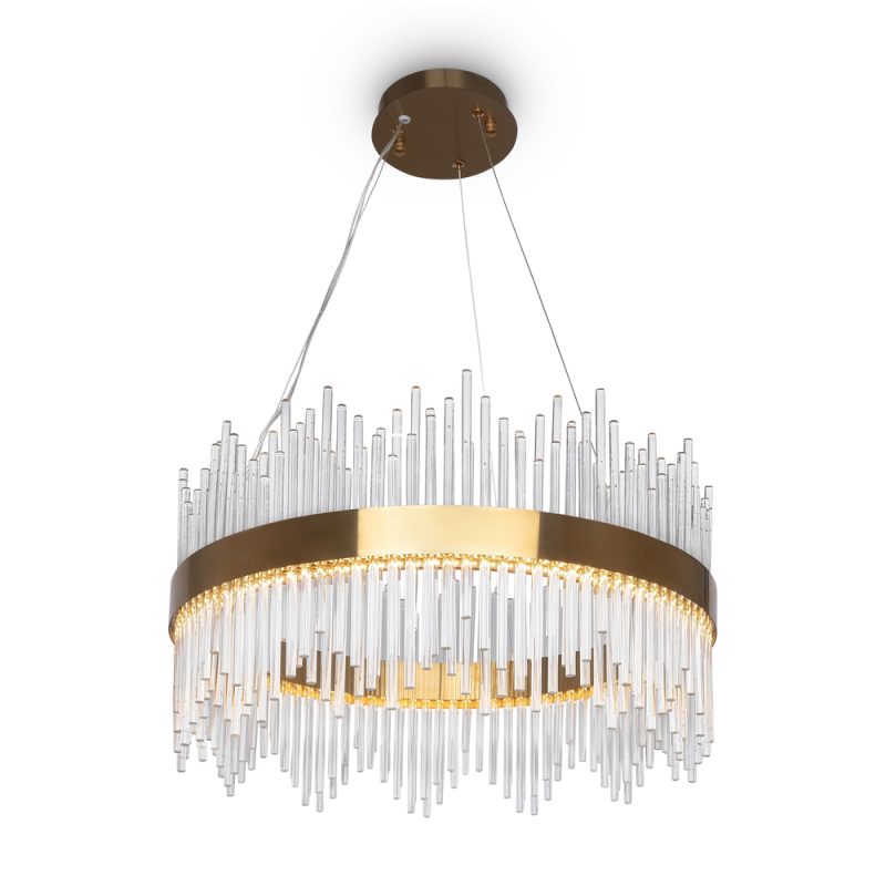 Люстра LED 46 Вт 3000K, золото, Ø60 см
