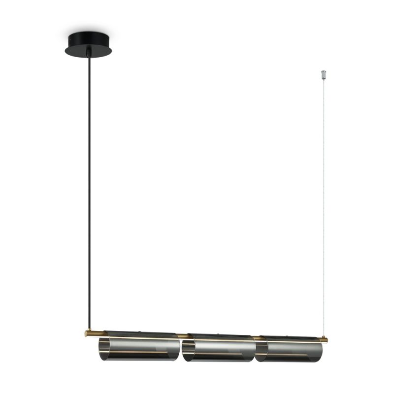 Люстра LED 13 Вт 3000K, чорний, 9×15 см