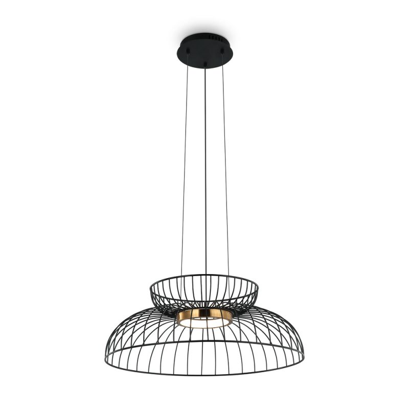 Люстра LED 8 Вт 3000K, чорний, Ø50 см