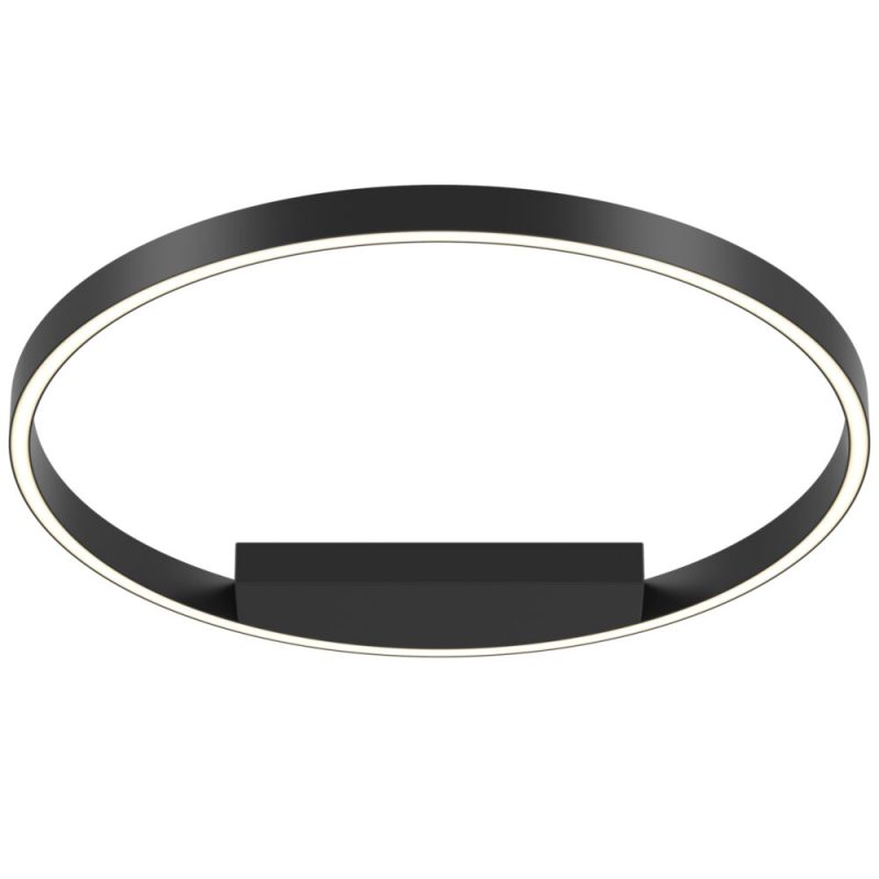Стельовий світильник LED 37 Вт 4000K, чорний, Ø60 см
