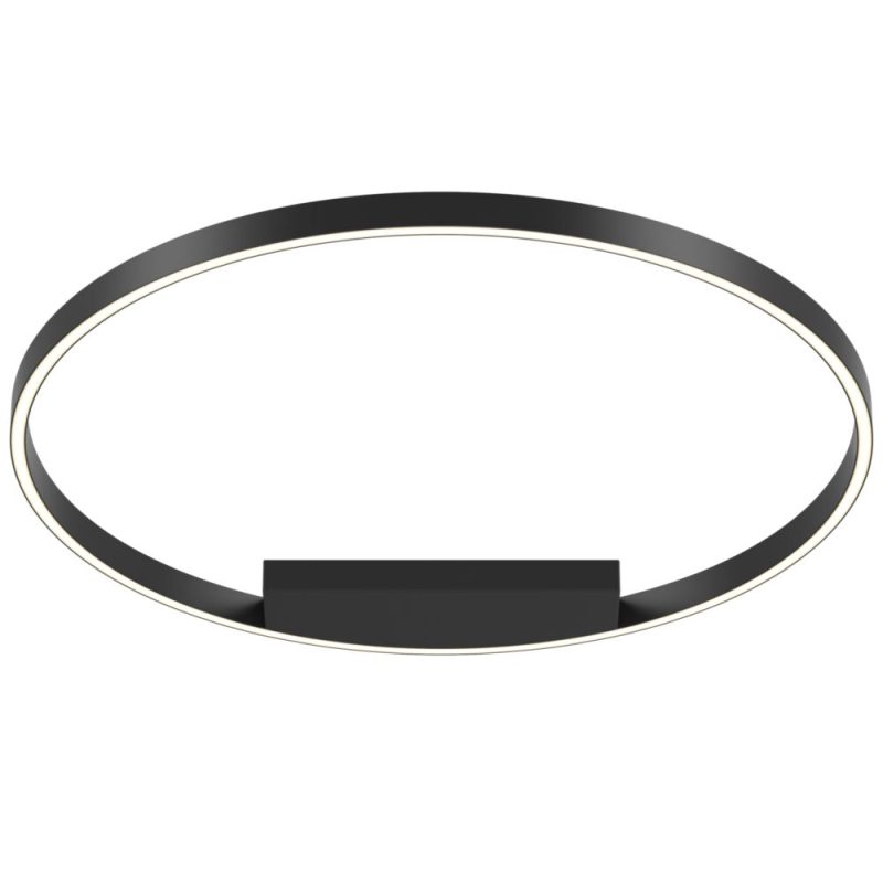 Стельовий світильник LED 50 Вт 4000K, чорний, Ø80 см