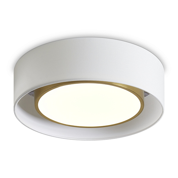Стельовий світильник LED 25 Вт 3000-6000K, білий, латунь, Ø40 см