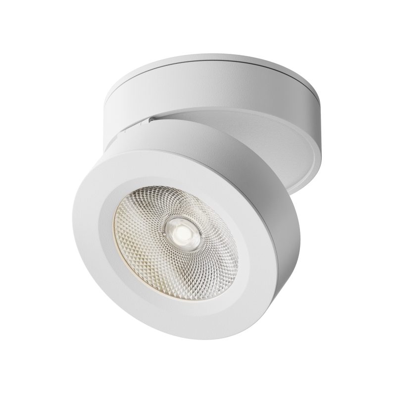Стельовий світильник поворотний LED 7 Вт 4000K, білий, Ø8,5 см, алюміній