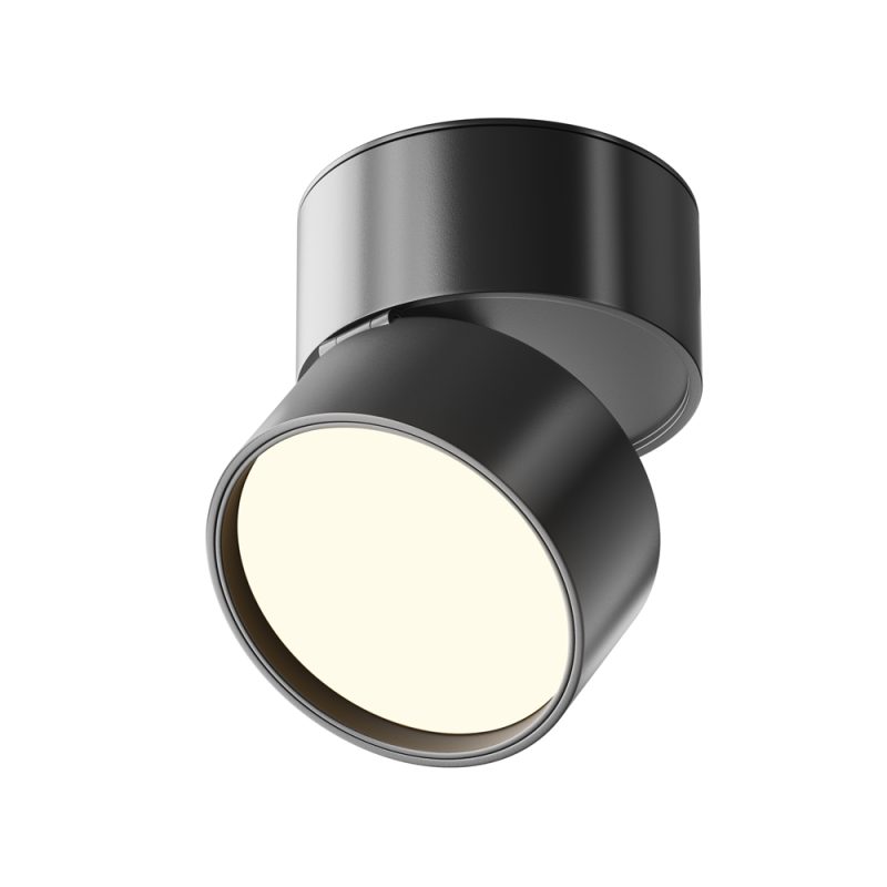 Стельовий світильник поворотний LED 12 Вт 3000K, чорний, Ø8,5 см
