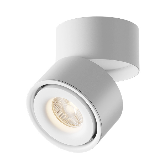 Стельовий світильник поворотний LED 15 Вт 3000K, білий, Ø10 см