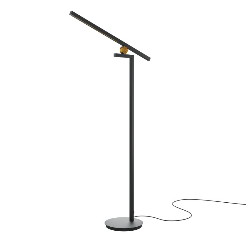 Торшер LED 26 Вт 3000K, чорний, 80×189 см