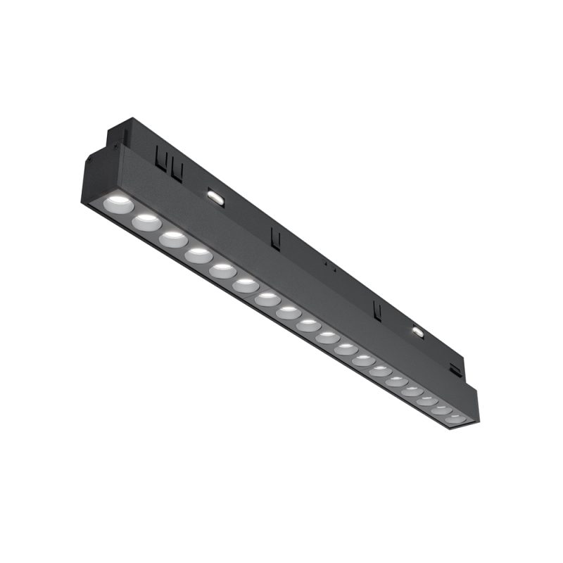 Трековий світильник LED 18 Вт 4000K, чорний, H 4,5 см