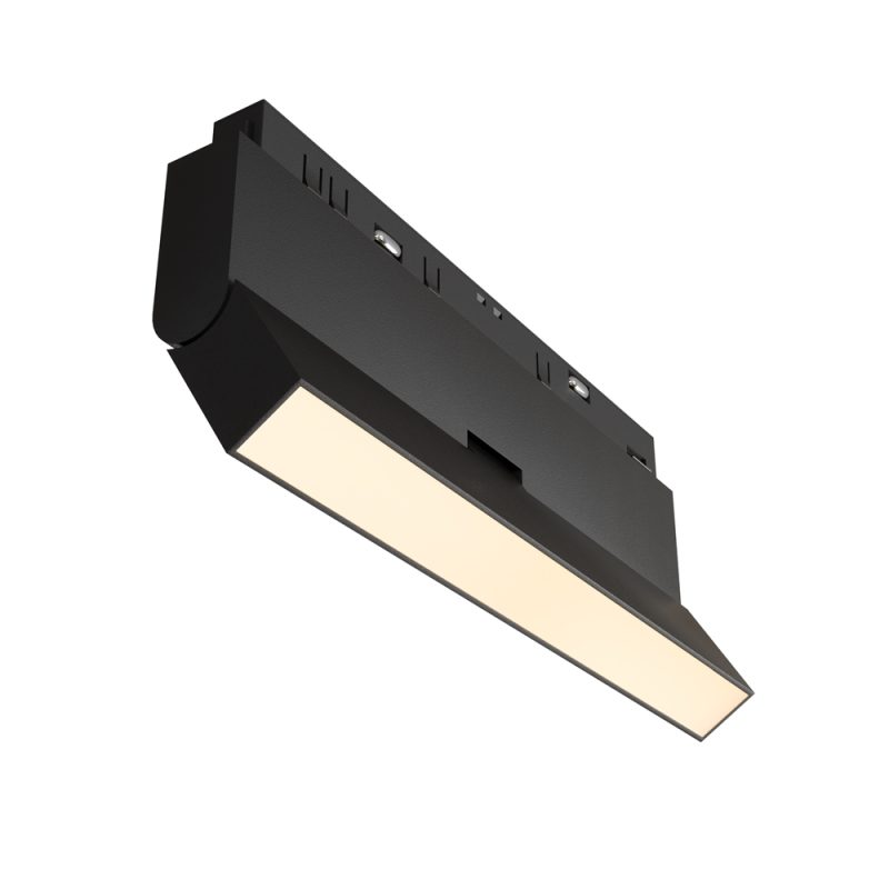 Трековий світильник LED 12 Вт 3000K, чорний, H 10,5 см, 120°